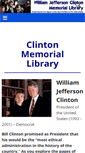 Mobile Screenshot of clintonmemoriallibrary.com