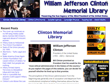 Tablet Screenshot of clintonmemoriallibrary.com